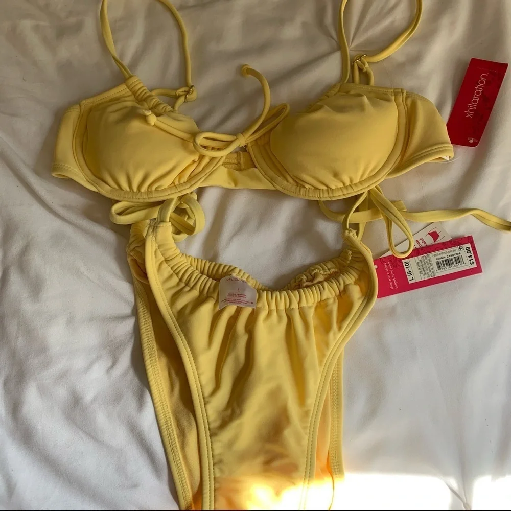 NWT yellow bikini